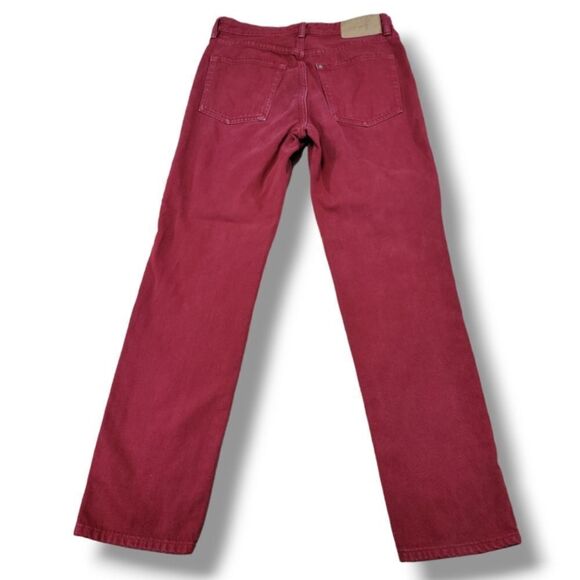 & Denim By H&M Jeans Size 27 W28"xL28" Vintage Fit High Waist Jeans Straight Leg - Picture 3 of 8